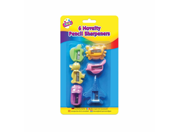 Premium Artbox fun novelty sharpeners pack of 6