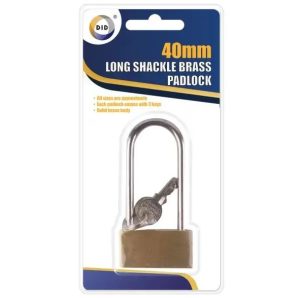 DID 40mm Long Shackle Bass Padlock With 3 Keys