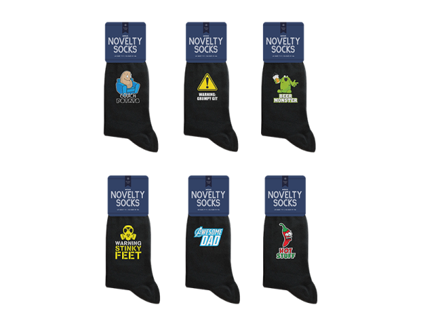 Premium Farley mill men's size 6-11 novelty socks