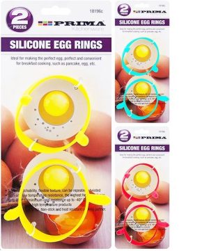 Prima Silicone Egg Rings Pack Of 2
