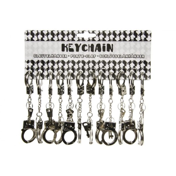 Keychain Handcuffs 12cm Strip 12pc