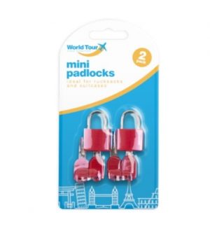 World Tour Mini Travel Padlocks 2 Pack