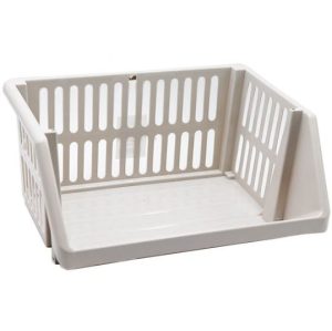 Multipurpose Stackable Storage Rack Taupe