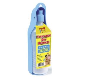 Pets Play Dog Portable Water-Bottle Assorted Colours
