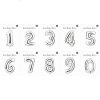 Pop Silver Foil Number Balloon 65cm