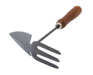 Marksman Wooden Handle Hand Fork & Hoe Garden Tool