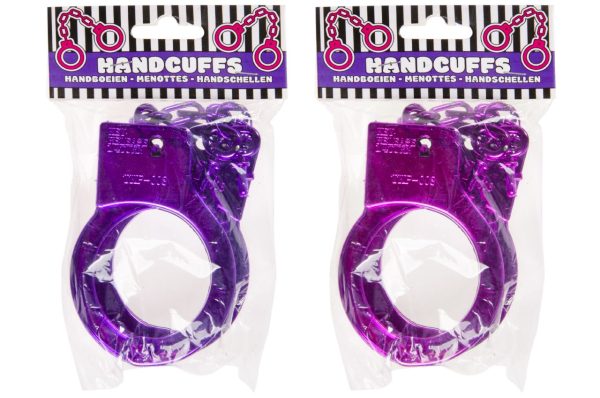 Pink & Purple PPH Metallic Handcuffs