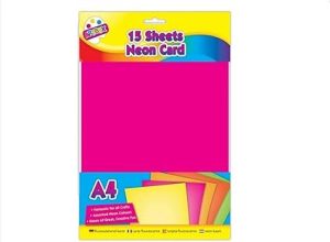 Artbox A4 Neon Craft Card 15 Sheets