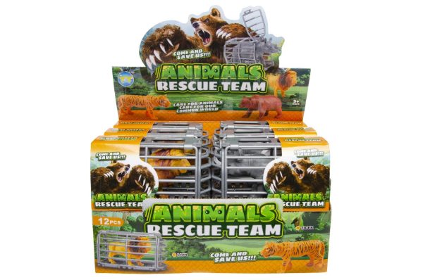 Premium Wild animal in cage toy