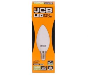 JCB LED Opal Candle 6W=40W Cool White SES