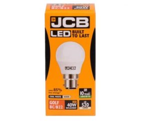 JCB LED Golf 6W=40W Cool White Bayonet Cap 4000K Box