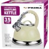 Prima Cream & Chrome Stainless Steel Whistling Kettle 3.5l