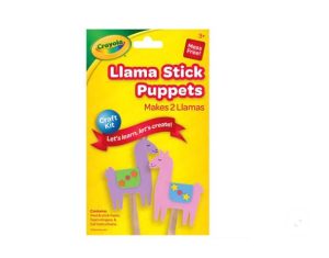 Crayola Llama Stick Puppets Craft Kit 2pc