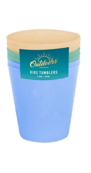 Bello Plastic Kids Tumblers 200ml Pack of 8