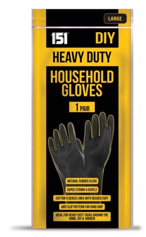 151 Heavy Duty Rubber Household Gloves Large