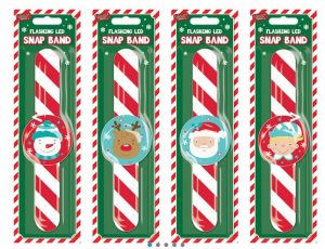 Christmas Flashing LED Snap Band