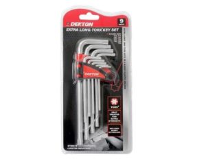 Dekton Extra Long Torx Key Set 9 Pack Pack Of 6