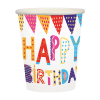 Pop Happy Birthday Disposable Paper Cups PACK OF 10