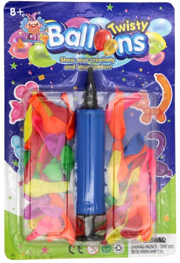 Premium Twisty balloons and pump set