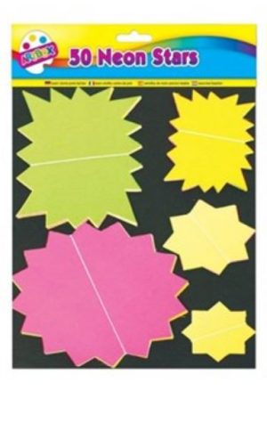 Artbox Fluorescent Stars PACK OF 50