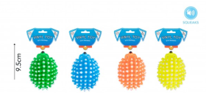 World Of Pets Squeaky Vinyl Hedgehog Dog