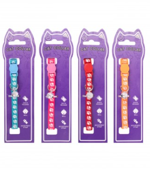 World Of Pets Paw Print Cat Collar 20cm-30cm
