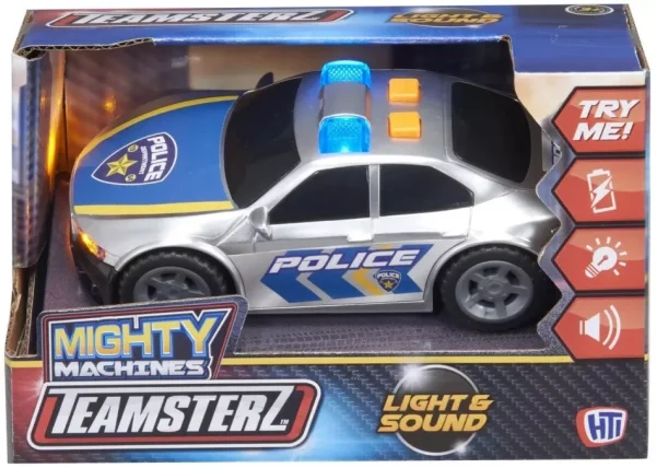 Premium Teamsterz light & sound mighty machine police car