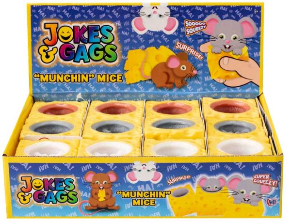 Premium Jokes & gags "munchin" mice squish toy