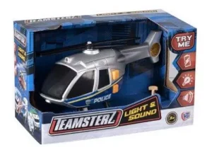Teamsterz Light Up & Sound Police Helicopter Toy