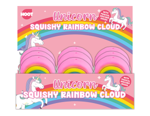 Hoot Squishy Rainbow Cloud With Unicorn