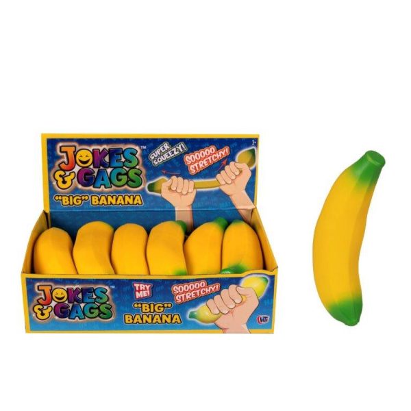 Premium Jokes & gags squeezy banana squish toy