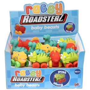 Premium Roadsterz racey push along baby beasts dinosaur vehicles