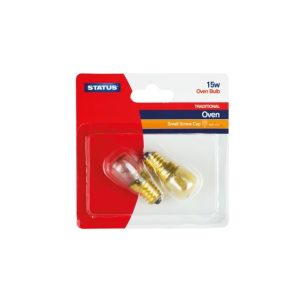 Status Oven Bulb SES/E14 240V 15W Pack Of 2