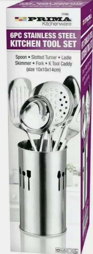Prima Stainless Steel Kitchen Utensil Tool Set 6pc