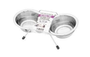 Prima Stainless Steel Double Diner 500ml Pet Bowl Set 3pc