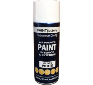 All Purpose White Gloss Spray Paint 400ml