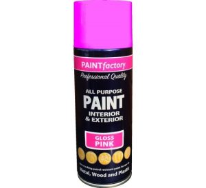 All Purpose Pink Gloss Spray Paint 400ml (Metal,Wood And Plastic)