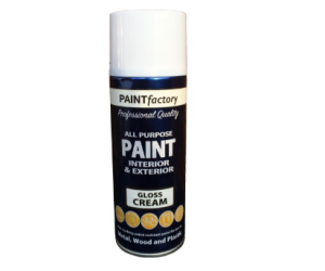 All Purpose Light Cream Spray Paint 400ml (Metal,Wood And Plastic)