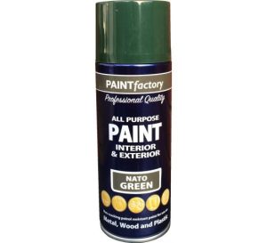 All Purpose Nato Green Spray Paint 400ml (Metal,Wood And Plastic)