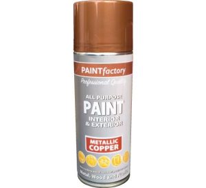 All Purpose Metallic Copper Spray Paint 400ml (Metal,Wood And Plastic)