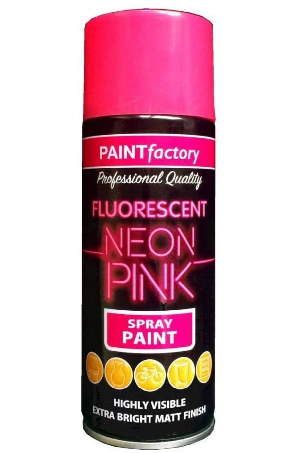 Premium All purpose neon pink spray paint 400ml