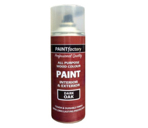 All Purpose Wood Colour Mahogany Dark Oak Spray Paint 400ml
