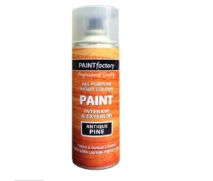 All Purpose Wood Colour Antique Pine Spray Paint 400ml (Tough And Durable Finish With Long Lasting Protection)