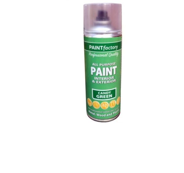 Premium All purpose candy green spray paint