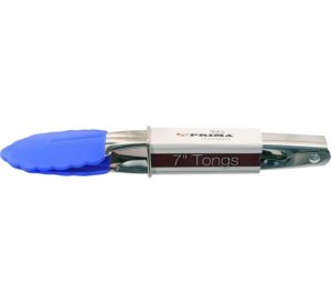 Prima 7" Tongs With Silicone Head