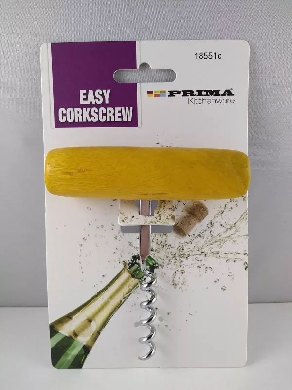 Premium Prima wood handle easy corkscrew