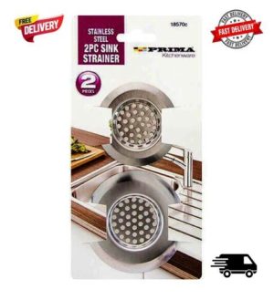 Prima Stainless Steel Sink Strainer 2pc