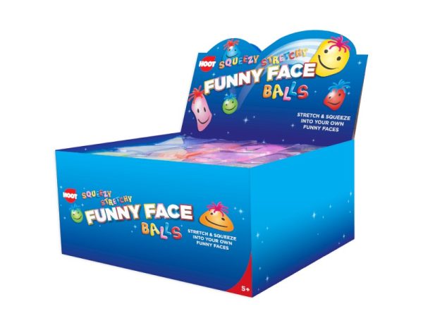 Premium Hoot squeezy stretchy funny face balls