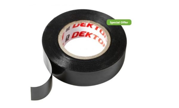 Premium Dekton 60pc/cdu 20m black pvc insulation tape