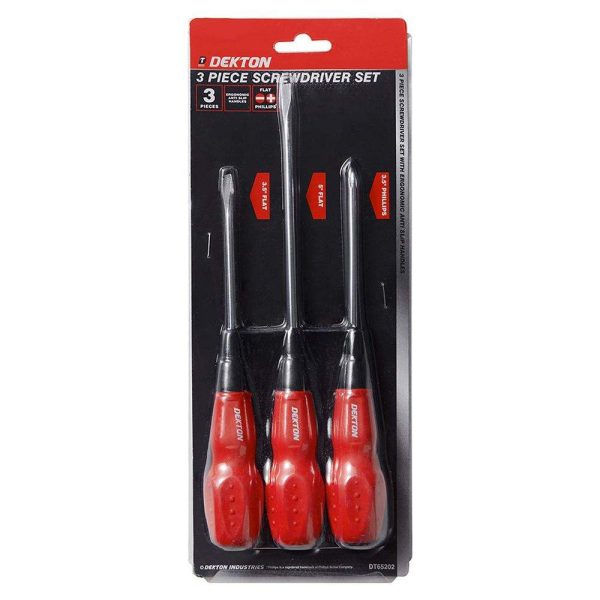 Premium Dekton flat & phillips screwdriver set 3pc